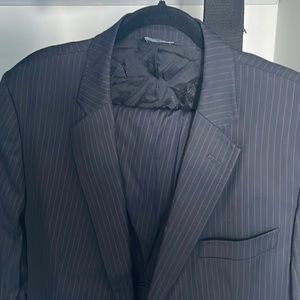 Dolce & Gabbana Mens Navy Pinstripe Suit